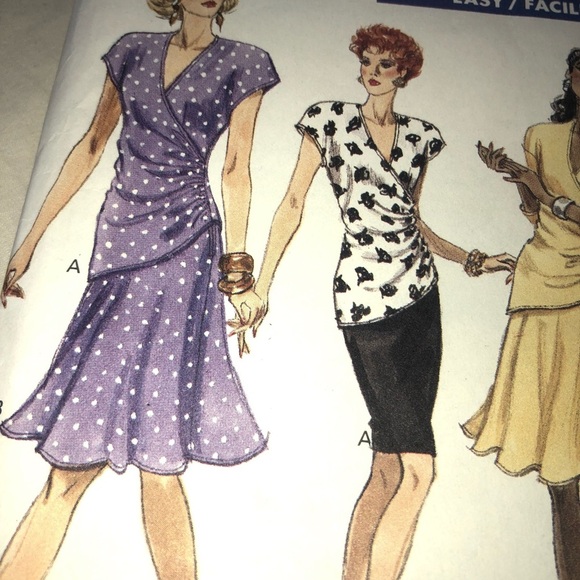 Vintage Vogue 7248 skirt and top pattern- uncut- stylish outfit by vogue - Picture 2 of 7